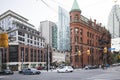 Beautiful view of Gooderham Building in Downtown Toronto