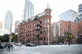 Beautiful view of Gooderham Building in Downtown Toronto