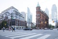 Beautiful view of Gooderham Building in Downtown Toronto