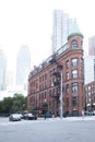 Beautiful view of Gooderham Building in Downtown Toronto Royalty Free Stock Photo