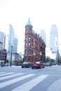 Beautiful view of Gooderham Building in Downtown Toronto Royalty Free Stock Photo