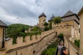 Gothic castle Karlstejn in Central Bohemia Royalty Free Stock Photo