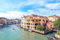 Beautiful view of Grand Canal in Venice, Italy Royalty Free Stock Photo