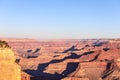 Beautiful view of the Grand Canyon in the light of the rising sun Royalty Free Stock Photo