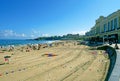 Grande Plage beach in Biarritz, France. Royalty Free Stock Photo