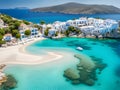 beautiful view of the greek island of milos, greece Royalty Free Stock Photo