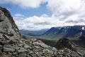 Beautiful view from Grindane mountain in Norway Royalty Free Stock Photo