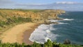 Beautiful view of the Half-Moon Bay in California during sunrise Royalty Free Stock Photo