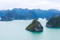 Beautiful view of Halong Bay, Vietnam, scenic view of islands, Southeast Asia