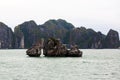 Beautiful view of Halong Bay, Vietnam, scenic view of islands, Southeast Asia