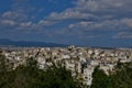 Beautiful view from the height of the city in Greece