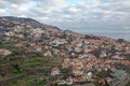 Beautiful view from a height of the houses of the city of Funchal, Madeira, Portugal. Royalty Free Stock Photo