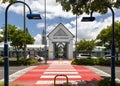 Beautiful view of Herron Island Ferry Terminal entrance in Callamondah in Gladstone Queensland