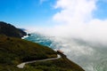 Beautiful view of highway 1 along the Pacific coast Royalty Free Stock Photo