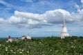 Beautiful view of the hill Khao Khlang and a part of old Thai palace