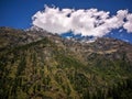Beautiful view of Himalayan mountains, Kasol, Parvati valley, Himachal Pradesh, India