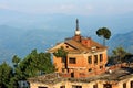 Beautiful view of the Himalayas - Nagarkot sunrise Nepal Royalty Free Stock Photo