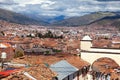 Beautiful view of hisric centre of Cusco or Cuzco city Royalty Free Stock Photo