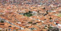 Beautiful view of hisric centre of Cusco or Cuzco city Royalty Free Stock Photo