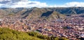 Beautiful view of hisric centre of Cusco or Cuzco city Royalty Free Stock Photo