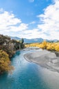 Shotover River in Arrowtown, New Zealand. Royalty Free Stock Photo