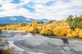 Beautiful view from the Historic Bridge over Shotover River Royalty Free Stock Photo