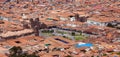 Cusco or Cuzco city, Peru, red roofs, Plaza de Armas Royalty Free Stock Photo