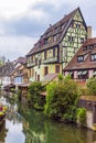 Beautiful view of historic town of Colmar, Alsace region, France Royalty Free Stock Photo