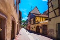 Beautiful view of the historic town of Colmar, also known as Little Venice, France. Royalty Free Stock Photo