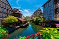 Beautiful view of the historic town of Colmar, also known as Little Venice, France. Royalty Free Stock Photo