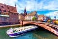 Beautiful view of the historic town of Strasbourg, Alsace.