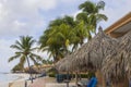 Beautiful view of hotel buildings along coastline of Atlantic Ocean. Royalty Free Stock Photo