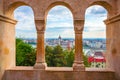 Beautiful view of Hungarian parliament from Fisherman Bastion, Budapest , Hungary Royalty Free Stock Photo