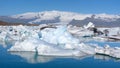 View of icebergs in glacier lagoon, Iceland Royalty Free Stock Photo