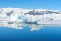 View of icebergs in glacier lagoon, Iceland Royalty Free Stock Photo