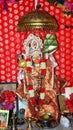 Beautiful view of the idol of Hanuman Ji Maharaj in India