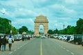 A beautiful view of India gate in new Delhi Royalty Free Stock Photo