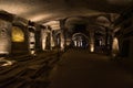 Beautiful view of the interior of Catacombs of San Gennaro, Rione Sanita in Naples, Italy