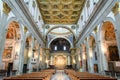 Beautiful view of the interior of the Cathedral of St. Florido and Amanzio in Umbria, Italy