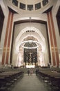 Beautiful view of the interior of Saint Joseph\'s Oratory of Mount Royal in Montreal Royalty Free Stock Photo