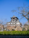 Beautiful view of Inuyama Castle, Japanese style castle is landmark of city Inuyama, Japan Royalty Free Stock Photo