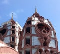 Beautiful view of the ISKCON temple, Delhi from outside Royalty Free Stock Photo