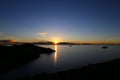 Beautiful view from Isla del Sol on Titicaca Lake in Bolivia Royalty Free Stock Photo