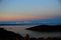 Beautiful view from Isla del Sol on Titicaca Lake in Bolivia Royalty Free Stock Photo