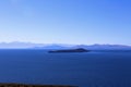 Beautiful view from Isla del Sol on Titicaca Lake in Bolivia Royalty Free Stock Photo