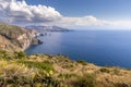 Beautiful view of the island of Vulcano from the island of Lipari Royalty Free Stock Photo