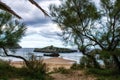 Beautiful view of an islet from the beach