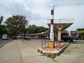 Beautiful view of ISRO Layout Bus Stop and Replica of GSLV or PSLV Satellite Rocket