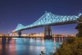 Jacques Cartier bridge at dusk Royalty Free Stock Photo