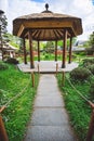 Beautiful view of Japanese Garden at Planten un Blomen, is an urban park in Hamburg Royalty Free Stock Photo